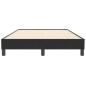 Preview: Bettgestell ohne Matratze Schwarz 120x210 cm Samt