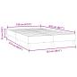 Preview: Bettgestell ohne Matratze Schwarz 120x210 cm Samt