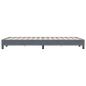 Preview: Bettgestell ohne Matratze Dunkelgrau 120x220 cm Samt