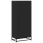 Preview: Bücherregal Schwarz 60x35x139 cm Holzwerkstoff