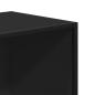 Preview: Bücherregal Schwarz 60x35x139 cm Holzwerkstoff