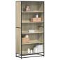 Preview: ARDEBO.de - Bücherregal Sonoma-Eiche 80,5x35x170,5 cm Holzwerkstoff