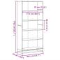 Preview: Bücherregal Sonoma-Eiche 80,5x35x170,5 cm Holzwerkstoff