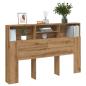 Preview: ARDEBO.de - Kopfteil mit Stauraum Artisan-Eiche 160x19x103,5 cm