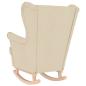 Preview: Schaukelsessel Creme 74x90x102 cm Stoff