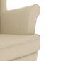 Preview: Schaukelsessel Creme 74x90x102 cm Stoff