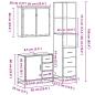 Preview: 3-tlg. Badmöbel-Set Sonoma-Eiche Holzwerkstoff