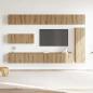Preview: 7-tlg. TV-Schrank-Set Wandmontage Artisan-Eiche Holzwerkstoff