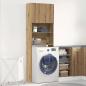 Preview: Waschmaschinenschrank Artisan-Eiche 64x24x190 cm Holzwerkstoff