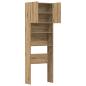Preview: Waschmaschinenschrank Artisan-Eiche 64x24x190 cm Holzwerkstoff