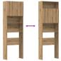 Preview: Waschmaschinenschrank Artisan-Eiche 64x24x190 cm Holzwerkstoff