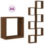 Preview: ARDEBO.de - Würfelregale 2 Stk. Braune 30x15x30 cm