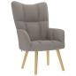 Preview: ARDEBO.de - Relaxsessel Taupe Stoff