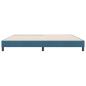 Preview: Bettgestell ohne Matratze Dunkelblau 180x210 cm Samt