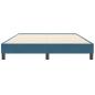 Preview: Bettgestell ohne Matratze Dunkelblau 160x210 cm Samt