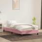 Preview: Bettgestell ohne Matratze Rosa 90x220 cm Samt