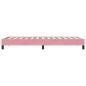 Preview: Bettgestell ohne Matratze Rosa 90x220 cm Samt