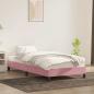 Preview: Bettgestell ohne Matratze Rosa 80x220 cm Samt