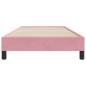 Preview: Bettgestell ohne Matratze Rosa 80x220 cm Samt