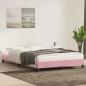 Preview: Bettgestell ohne Matratze Rosa 160x220 cm Samt