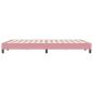 Preview: Bettgestell ohne Matratze Rosa 160x220 cm Samt