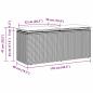 Preview: Gartenbank mit Kissen Braun 110x40x44 cm Poly Rattan