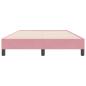 Preview: Bettgestell ohne Matratze Rosa 120x220 cm Samt