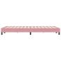 Preview: Bettgestell ohne Matratze Rosa 120x220 cm Samt