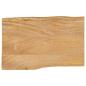 Preview: ARDEBO.de - Tischplatte mit Baumkante 50x40x2,5 cm Massivholz Mango
