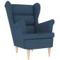 Preview: Sessel Blau 74x84x100 cm Stoff