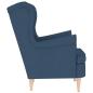 Preview: Sessel Blau 74x84x100 cm Stoff