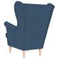 Preview: Sessel Blau 74x84x100 cm Stoff