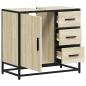 Preview: Badschrank Sonoma-Eiche 65x33x60 cm Holzwerkstoff