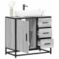 Preview: ARDEBO.de - Waschbeckenunterschrank Grau Sonoma 65x33x60 cm Holzwerkstoff