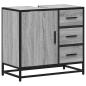 Preview: Waschbeckenunterschrank Grau Sonoma 65x33x60 cm Holzwerkstoff