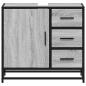 Preview: Waschbeckenunterschrank Grau Sonoma 65x33x60 cm Holzwerkstoff