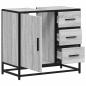 Preview: Waschbeckenunterschrank Grau Sonoma 65x33x60 cm Holzwerkstoff
