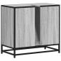 Preview: Waschbeckenunterschrank Grau Sonoma 65x33x60 cm Holzwerkstoff