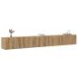 Preview: ARDEBO.de - 3-tlg. TV-Schrank-Set Wandmontage Artisan-Eiche Holzwerkstoff