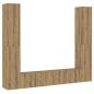 Preview: TV-Wandschränke 6 Stk. Artisan-Eiche Holzwerkstoff