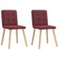 Preview: ARDEBO.de - Esszimmerstühle 2 Stk. Weinrot Stoff