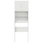 Preview: Waschmaschinenschrank Weiß 64x24x190 cm Holzwerkstoff