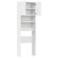 Preview: Waschmaschinenschrank Weiß 64x24x190 cm Holzwerkstoff