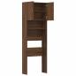 Preview: Waschmaschinenschrank Braun Eichen-Optik 64x24x190 cm