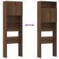 Preview: Waschmaschinenschrank Braun Eichen-Optik 64x24x190 cm
