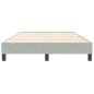 Preview: Bettgestell ohne Matratze Hellgrau 120x210 cm Samt