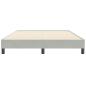 Preview: Bettgestell ohne Matratze Hellgrau 160x210 cm Samt