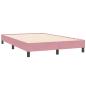 Preview: Bettgestell ohne Matratze Rosa 120x210 cm Samt