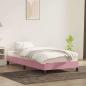 Preview: Bettgestell ohne Matratze Rosa 100x220 cm Samt
