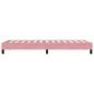 Preview: Bettgestell ohne Matratze Rosa 100x220 cm Samt
